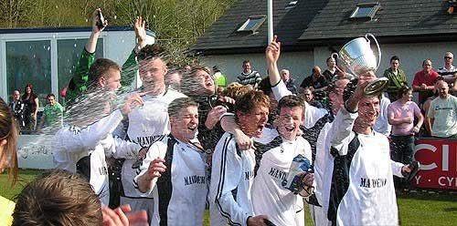 Celebrating Senior Cup success